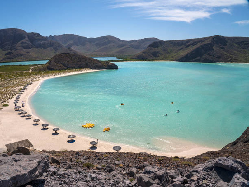 Beach north of La Paz
